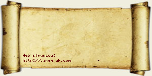 Zorana Crnjanski vizit kartica